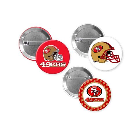 sf 49ers pins|49ers buttons.